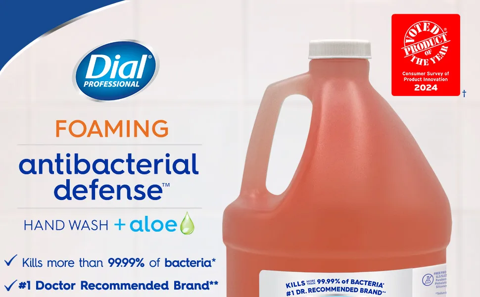 Dial Complete Original Antibacterial Foaming Hand Wash 1 Gallon Bottle - Dial Professional Gallon Original Foaming Hand Wash