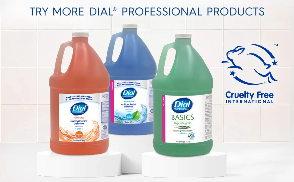 Dial Complete Original Antibacterial Foaming Hand Wash 1 Gallon Bottle - Dial Professional Gallon Original Foaming Hand Wash