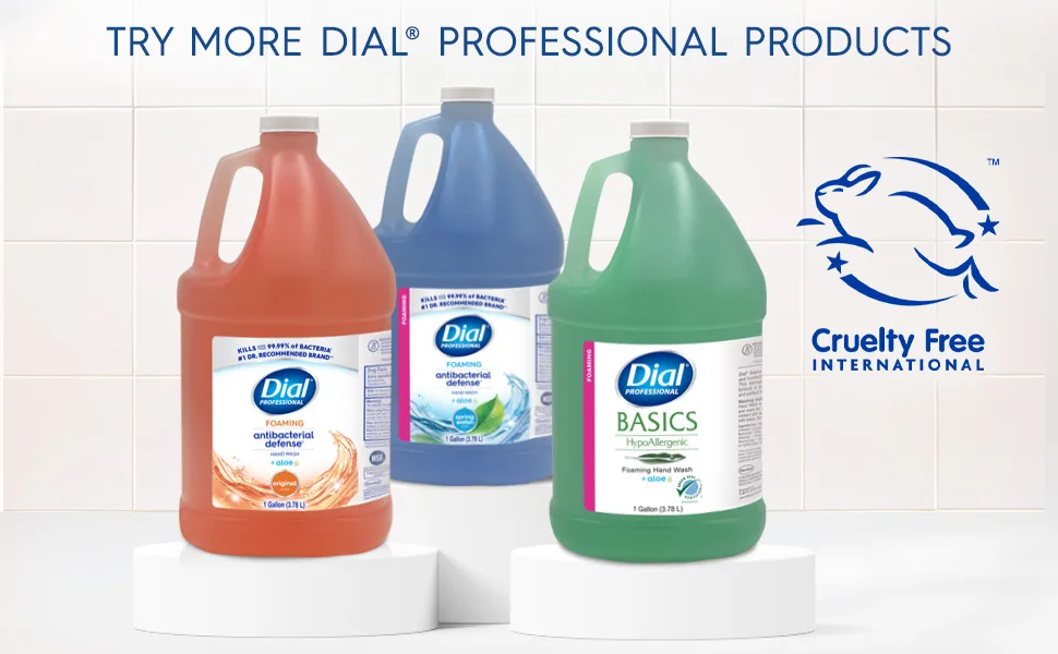 Dial Complete Spring Water Antibacterial Foaming Hand Wash - Refill 1 Gallon - Dial Professional Spring Water Gallon Foaming Hand Wash