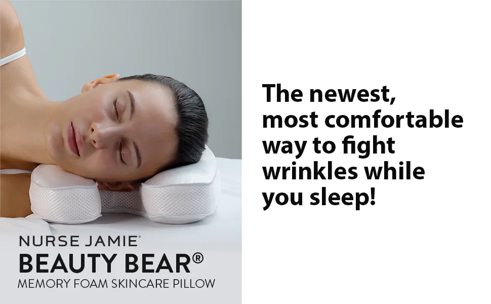 Nurse Jamie Beauty Bear Memory Foam Skincare Pillow White - Main