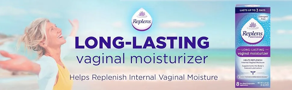 Replens Long-Lasting Vaginal Moisturizer with single-use applicator, 8 Count (Pack of 1) 8 Count Prefilled - product information 1