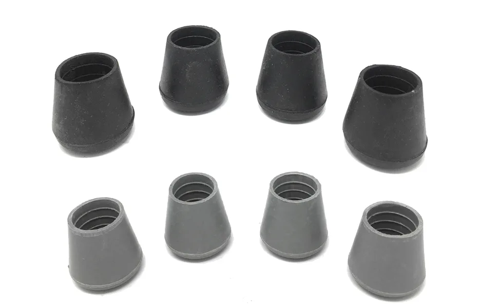 Replacement Walker/Commode Tips, 1 inch / 2.5 cm Diameter (Gray, Set of 4) Grey 1 Inch - PCP 6114