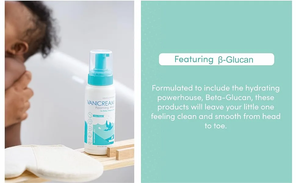 Vanicream Foaming Wash for Baby - 8oz - Formulated Without Common Irritants for Those with Sensitive Skin - Foaming Wash - B-Glucan