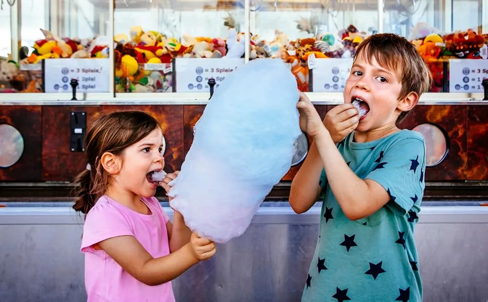 Cotton Candy Floss SugarBlue Raspberry Pink Vanilla & Cherry- 3.25 lbs Per Carton. Total 9.75lbs - Cotton Candy Floss Sugar