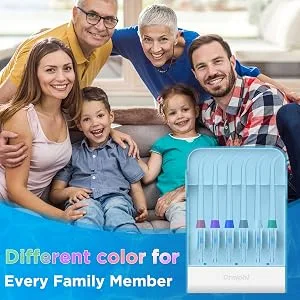Replacement Tips for Water Flosser, Storage Case & 6 Tips Bundle 6 Classic Jet Tips - replacement tips for waterpik water flosser