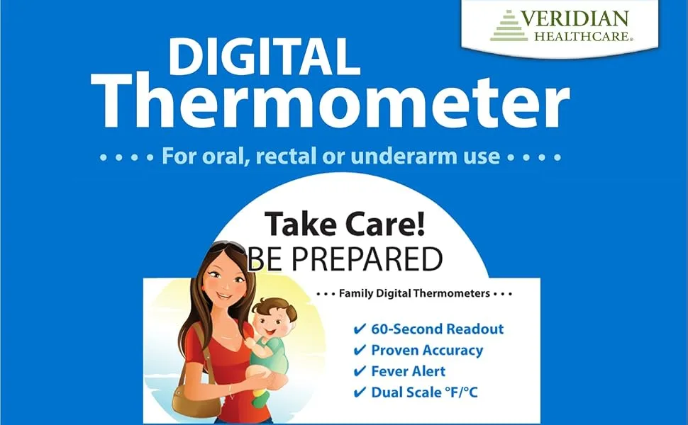 08-302VC 9-Piece Digital Thermometer Display - 08-302VC Main