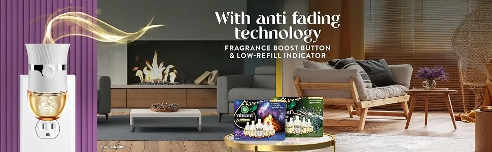 Air Wick Vibrant Refill Glowing Campfire & Starlit Sky 5 Refill - Antifading technology