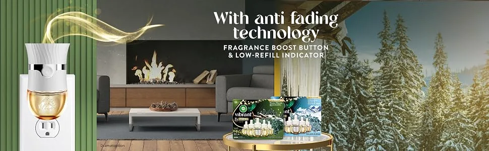 Air Wick Vibrant Refill Winter Woods & Frosted Ivy 5 Refill - Antifading technology