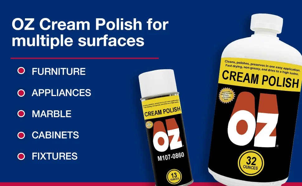 OZ Cream Polish M860-0006 1 Quart - OZ Cream Polish - where to use