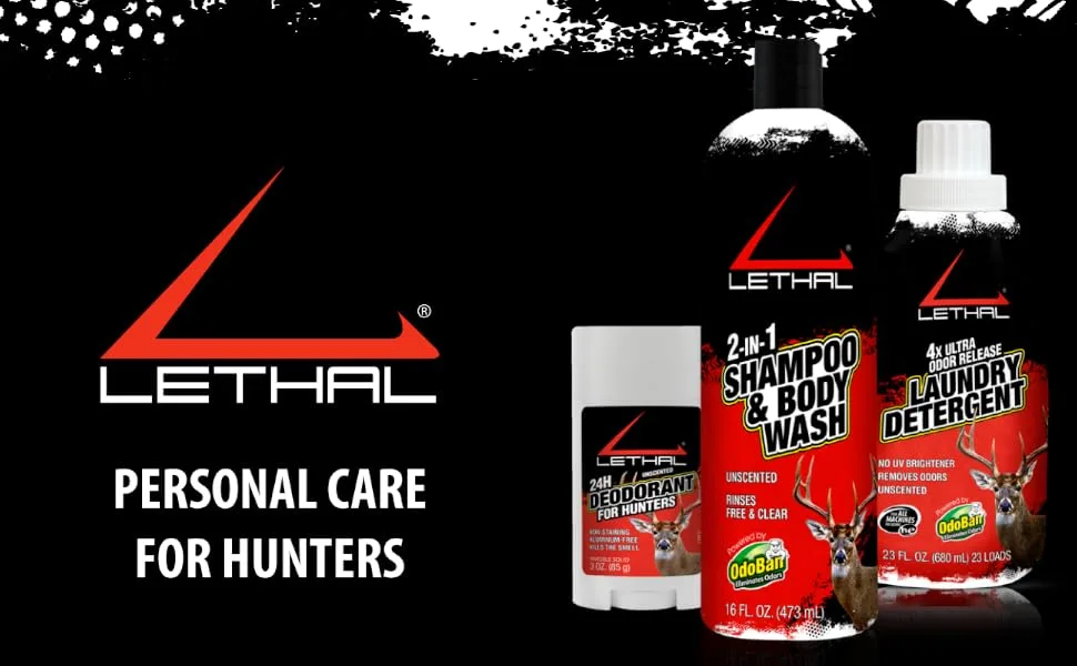 Lethal ProHunting 4x Ultra Laundry Detergent 23-Ounce - Lethal Personal Care for Hunters