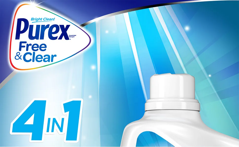 Purex Liquid Laundry Detergent 57 Loads Free & Clear Unscented 75 Fl Oz - Purex free and clear