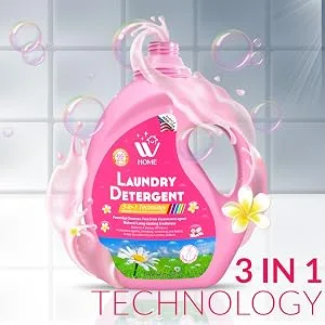 WBM Laundry Detergent Liquid Concentrate High Efficiency Liquid Laundry Detergent with Long Lasting Fragrance - 35.2 Oz 50 Loads - gain laundry detergent