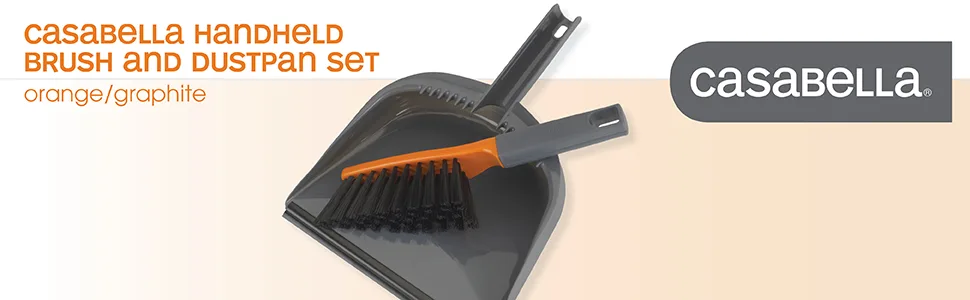 Replacement Part For Casabella CB-, Handheld Brush With Dustpan Cleaning Set, Orange/Graphite # compare to part 56366 - casabella cleaning brush mop swiffer dustpan