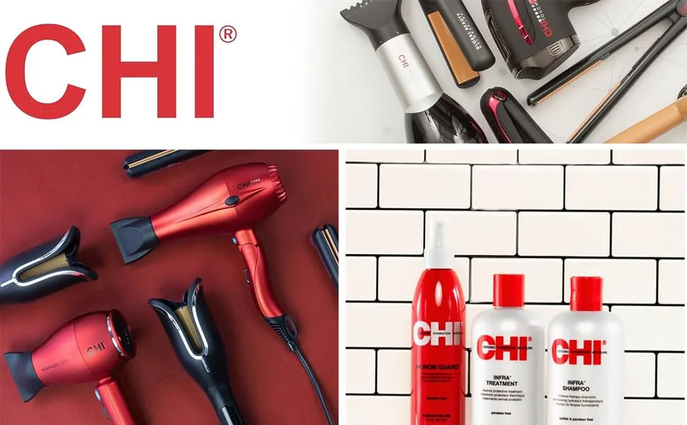 CHI Ceramic Triple Waver Iron Curling Iron Creates Long-Lasting Frizz-Free Waves & Curls for All Hair Types - product information 1
