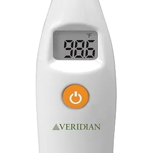 Temple Thermometer | Infrared Measurements | Fast 6-Second Readout | Fever Alert | Backlit Display | Programmable Timer | 1-Year Warranty - 09-330 main