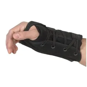 Lace-Up Left Hand Wrist Support Black Small - product information 2