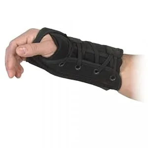 Lace-Up Left Hand Wrist Support Black X-Large - product information 2