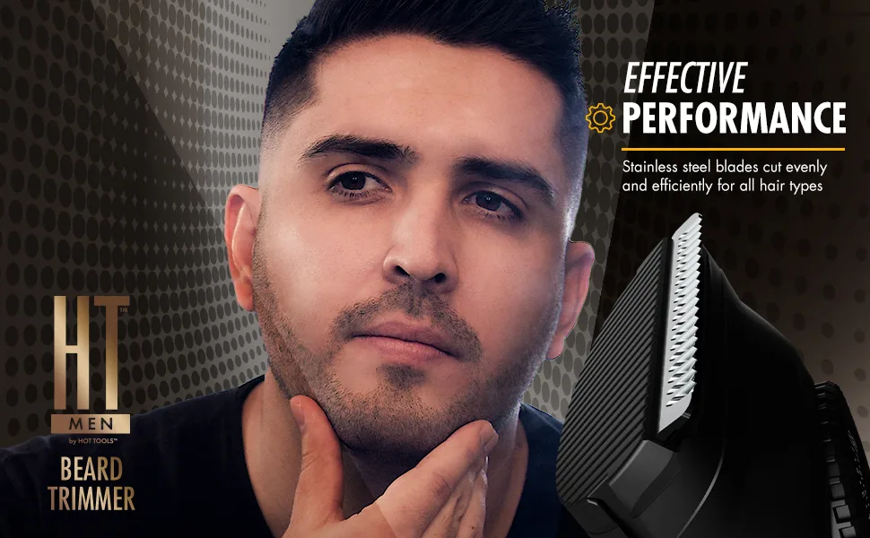 HOT TOOLS 5 Piece Beard Trimmer - beardtrimmer; beardtrimmers; beard; beardshaver; beardshavers;grooming; mensgrooming; hottools