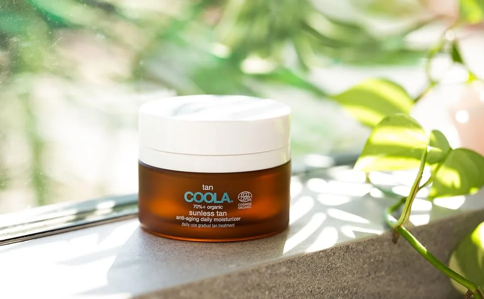 COOLA Organic Sunless Self Tanner Face Moisturizer Dermatologist Tested Anti-Aging Skin Care Vegan and Gluten Free 1.5 Fl Oz - self tanning lotion