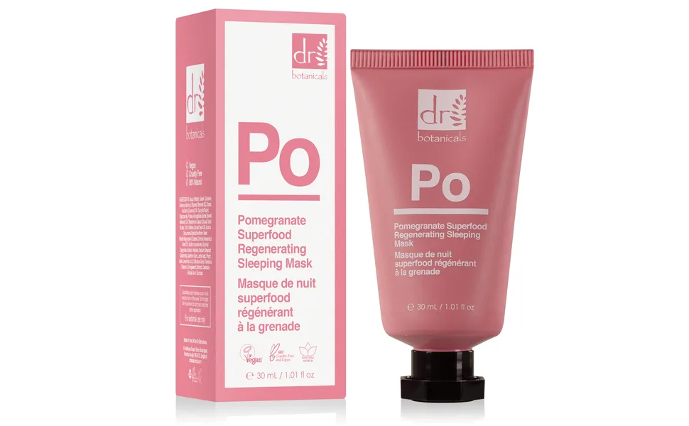 Dr Botanicals Apothecary Collection Pomegranate Superfood Regenerating Sleeping Facial Mask - POMEGRANATE SUPERFOOD SLEEPING MASK