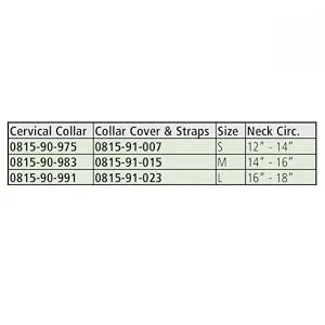 Rolyan Adjustable Frame Cervical Collar Size Large Soft Neck Brace Fits Neck Circumferences 16" - 18" Wire Frame Bendable Collar Stabilizes Neck After Head and Neck Injuries - product information 2