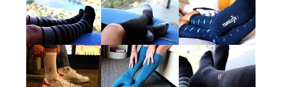 Travelsox Men's OTC Support Compression Sock Grey Small - travel socks travelsox sox dvt plantar cep sockwell bamboo bacterial dress best walking yoga running