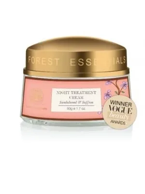 Forest Essentials Night Treatment Cream - Sandalwood & Saffron 50g - product information 1