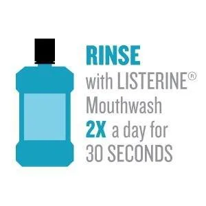 Listerine Dental Floss Cool Mint - Rinse with Mouthwash