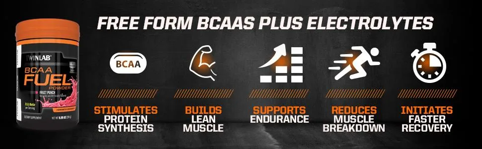 Twinlab BCAA Fuel Fruit Punch Powder 234 Gram - product information 4
