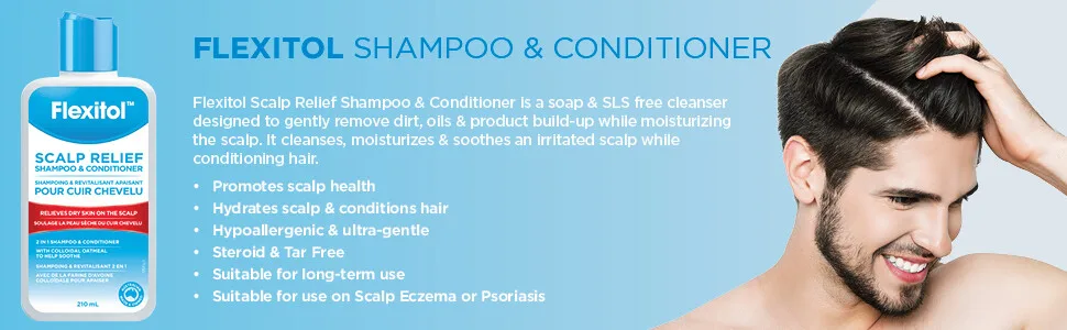 Flexitol Scalp Relief Tar-Free Shampoo & Conditioner for Dry Itchy Scalp 7.1 Ounces - Flexitol Shampoo and Conditoner
