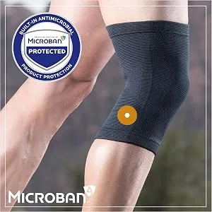 CURAD Performance Series IRONMAN Infrared Knee Support Elastic Knee Sleeve for Pain Management Compression Support for Enhanced Recovery and Performance Powered by CELLIANT Technology Large/X-Large - CURIM23101LX