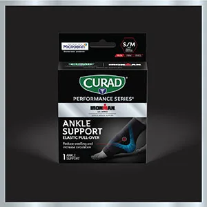 CURAD Performance Series IRONMAN Ankle Support Elastic Small/Medium - CURAD Performance Ankle Support S/M
