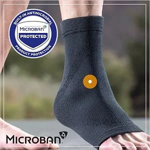 CURAD Performance Series IRONMAN Infrared Ankle Support Elastic Targeted Compression for Enhanced Joint and Tendonitis Recovery & Performance Powered by CELLIANT Technology Large/X-Large - CURIM26101LX