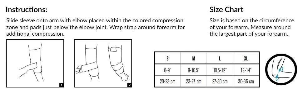 DonJoy Advantage DA161ES02-TAN-S Deluxe Elastic Elbow for Sprains Strains Golfer's and Tennis Elbow Tan Small 8" 9" Small 8"-9" - product information 4