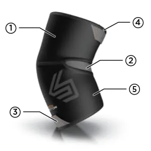 Shock Doctor Elbow Compression Sleeve with Extended Coverage (Black) Large - shock doctor elbow compression sleeve technology, elbow compression sleeve features