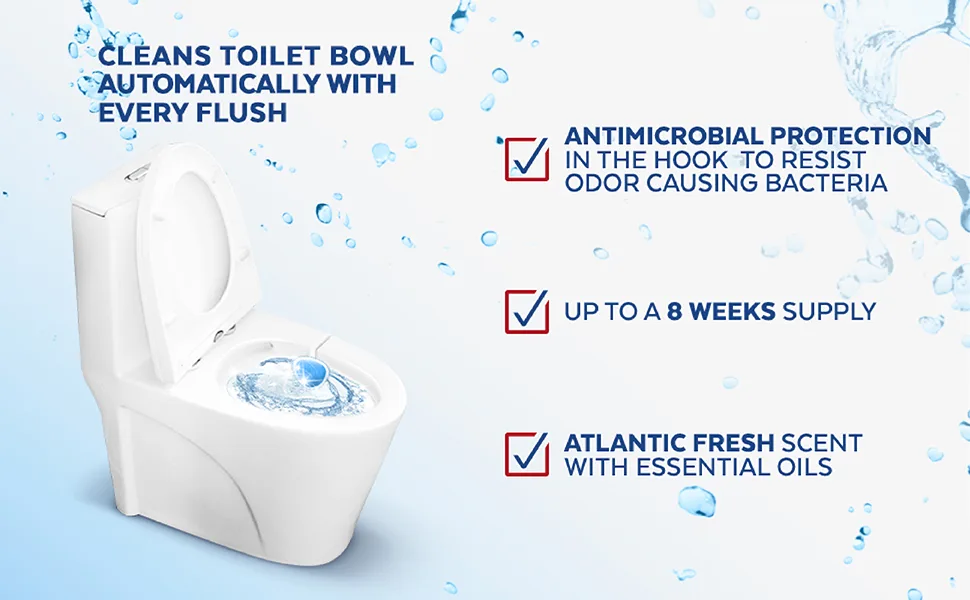 Lysol Automatic In-The-Bowl Toilet Cleaner Cleans and Freshens Toilet Bowl Lavender Fields Scent 2ct - Lysol Enhanced Content Test v2. Image 3.