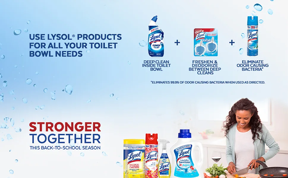 Lysol Automatic In-The-Bowl Toilet Cleaner Cleans and Freshens Toilet Bowl Lavender Fields Scent 2ct - Lysol Enhanced Content Test v2. Image 4.