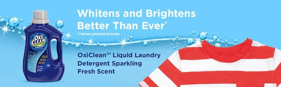 OxiClean High Def Sparkling Liquid Laundry Detergent oz. Fresh 60 Fl Oz - product information 1