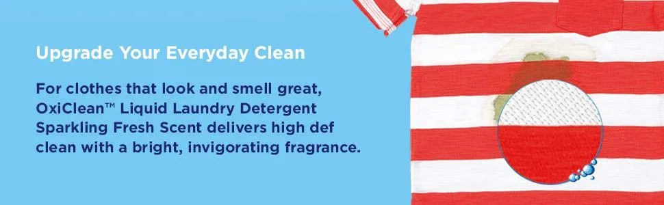 OxiClean High Def Sparkling Liquid Laundry Detergent oz. Fresh 60 Fl Oz - product information 2