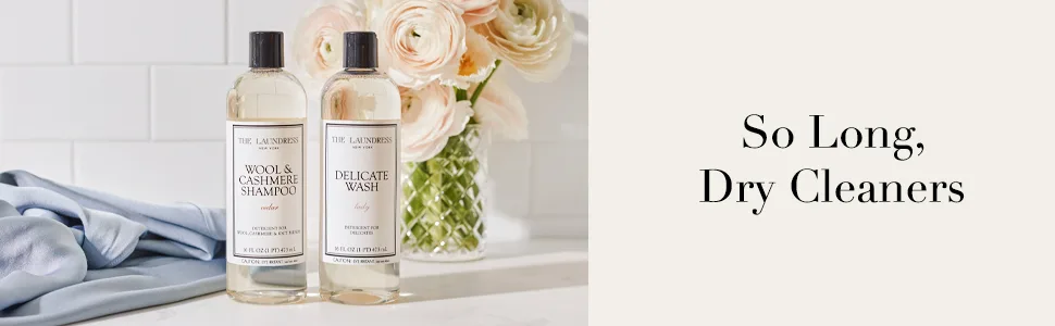 The Laundress Wool & Cashmere Shampoo Double Concentrated Cedar Scent Wool Detergent Wool Wash Cashmere Shampoo 16 Fl Oz - So Long, Dry Cleaners