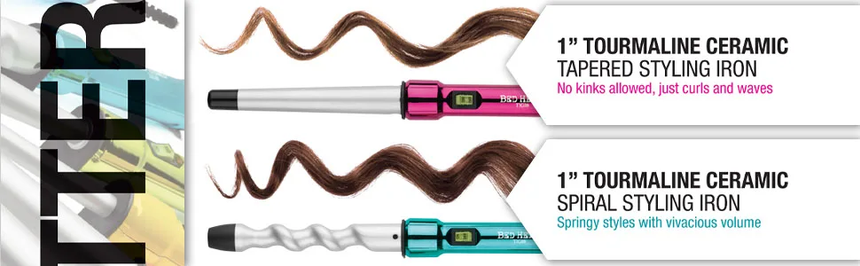 Bed Head Curlipops Clamp-Free Curling Wand Iron | For Springy Styles and Massive Shine (1 in) - curling irons, curling iron, curling wand, curling wands, bed head, bed head curlipops, ceramic
