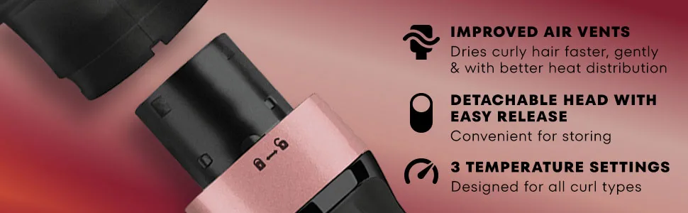 GOLD N HOT Ionic Dryer and Styler Rose Gold - features