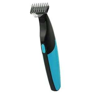 Amazon Brand - Solimo Rechargeable Beard Trimmer with 1 Blade 3 Combs and Charging Cable - Electric Trimmer