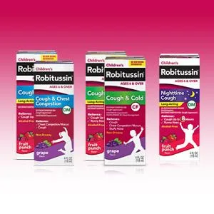 Children s Robitussin Cough Long-Acting (4 fl. oz. Fruit Punch Flavor) 8-Hour Cough Suppressant Alcohol-Free Ages 4+ - product information 5