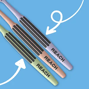 Reach Advanced Design Medium Adult Toothbrush - 3 Brush Handles