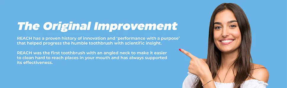Reach Advanced Design Medium Adult Toothbrush - The Original Improvement