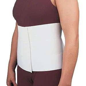 Rolyan Abdominal Binder Medium Comfortable Elastic Contours to Fit Body Shape Wrap-Around Compression Support & Pain Relief Belt Plush Back Physical Therapy Aid Orthopedic Rehabilitation - product information 1