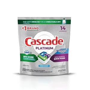 Cascade Action Dishwasher Detergent Tabs 14 CT - product information 1