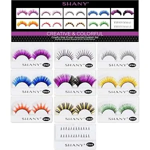 SHANY Eyelash extend - set of 10 assorted reusable eyelashes - Color Frenzy 20 Piece Set Colorful Collection - product information 1