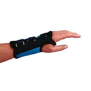 Rolyan 59822 D-Ring Right Wrist Brace Size Small Fits Wrists 5.75"-6.5" 6.5" Regular Length Support Teal Small. Right - product information 1